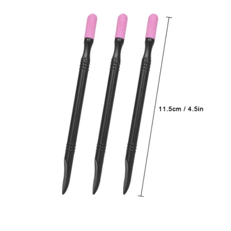 Nail Art Manicure Tools Set - 1pc/5pcs Cuticle Stone Pusher Sanding Sticks Nail File Nail Art Pen Cuticle Remover Trimmer Buffer image 2