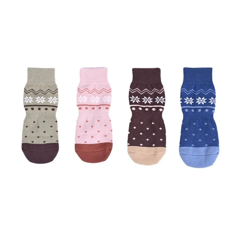 1 Set Durable Anti Slip Dog Sock Wear Resistant Breathable Puppy Sock Stay On Pet Sock Summer Wear