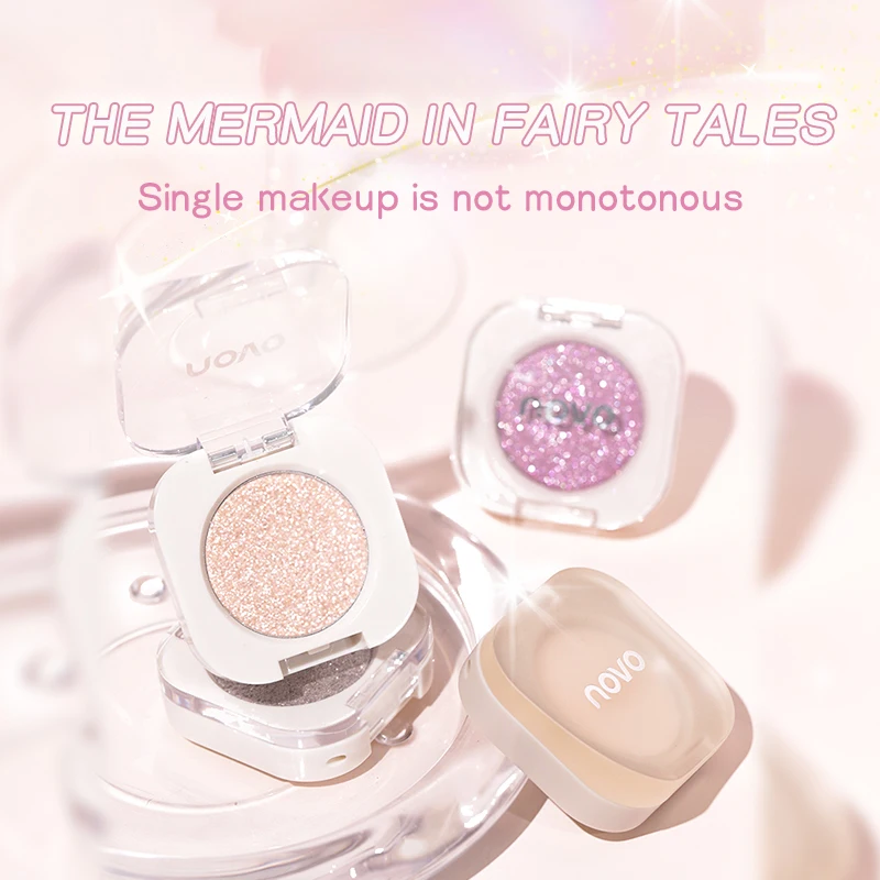 Diamond Silver Eyeshadow Lasting Waterproof Monochrome Shiny Eye Makeup Palette Shimmer Matte Grey Pink Brown Eye Shadow Cosmeti