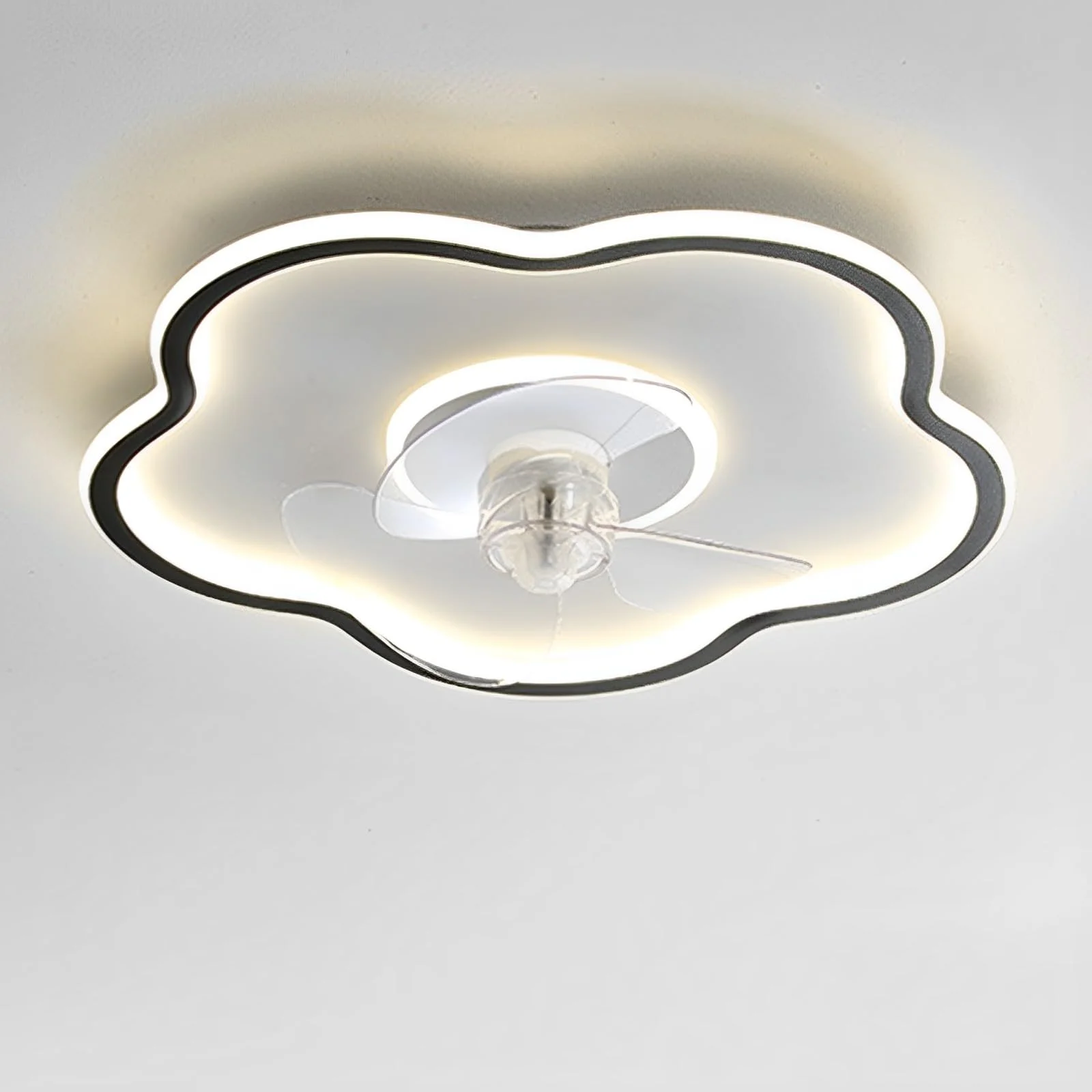 

Потолочный вентилятор с подсветкой. Маленький светодиодный потолочный вентилятор Smart с дистанционным управлением. 19,7 дюйма с регулируемой яркостью для спальни, гостиной, столовой.