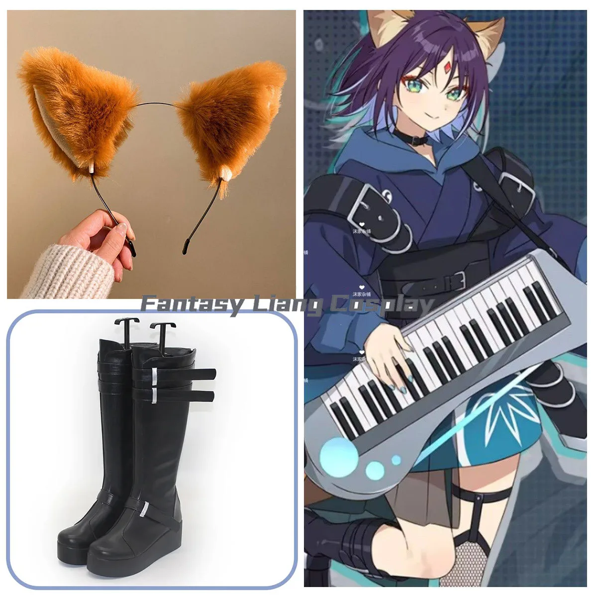 

Обувь для косплея в стиле аниме Sakayori Iroha, черные длинные ботинки из искусственной кожи на плоской подошве для женщин, реквизит для Хэллоуина, рождественской вечеринки