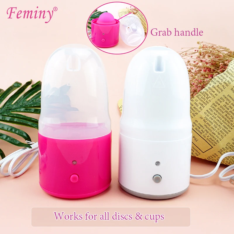 Feminy Medical silicone menstrual cup with menstrual cup electric sterilizer