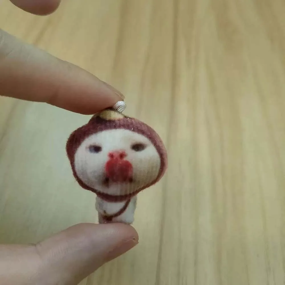 Banana Orange Fruits Cat Keychain Stuffed Animal Simulation Cat Plush Keyring Hanging Ornament Mini Cat Pendant Backpack