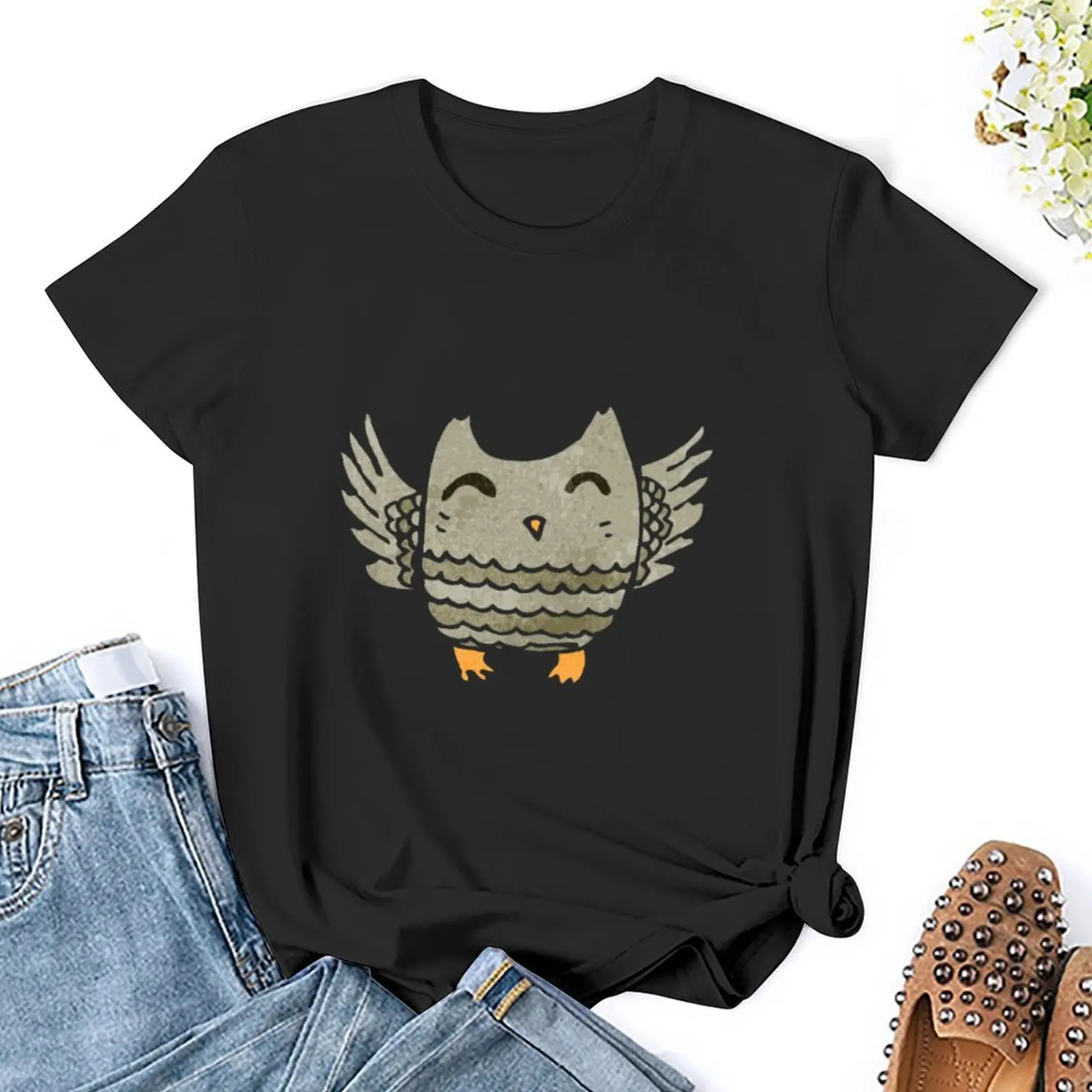 Owl T-Shirt letnia odzież oversize t-shirt sukienka damska