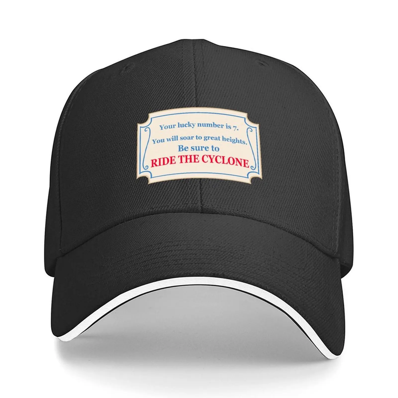 

Ride the Cyclone Fortune (Version 2) Baseball Cap hiking hat men's big size hat Hood Hat Baseball Cap Women Caps Men's