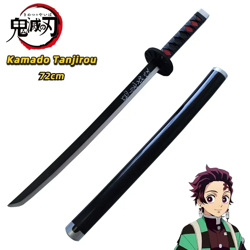 Demon Slayer Katana Original Anime Assembled Sword Cosplay Weapon Orange Rengoku Kyoujurou Kyoujurou Tanjirou Swords 72cm