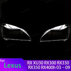 Head Light Cover For Lexus RX XU30 RX300 RX330 RX350 RX400 03-09 Transparent Housing Front Headlights Lens Shell Glass Lampcover