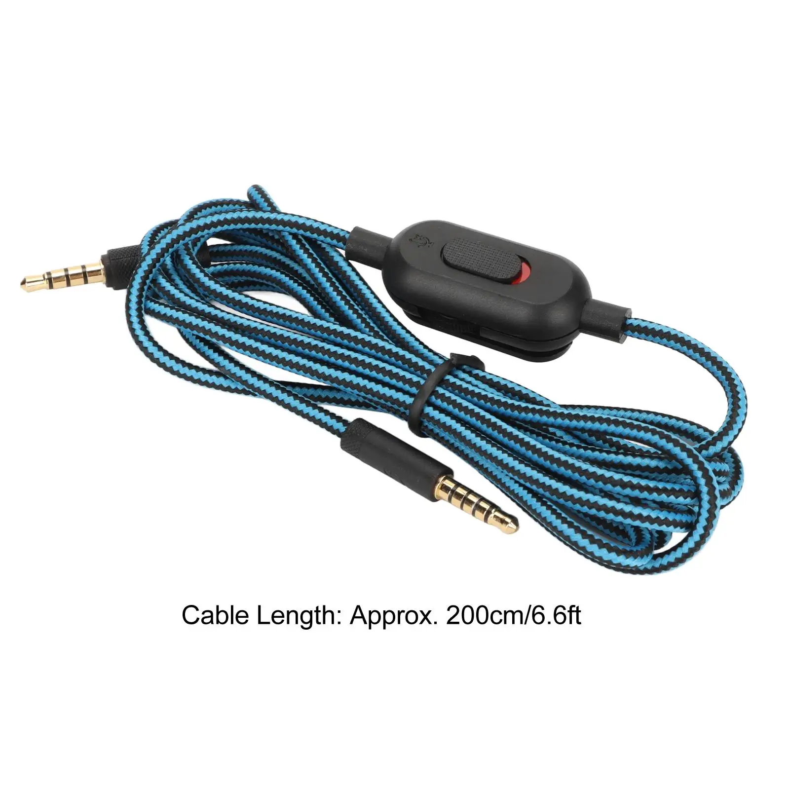 Volume Control Mute Switch Earphone Cable for g Pro X for g 433 for g 233