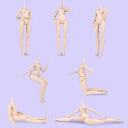 24cm Doll Figure Body Multi-Joints Movable BJD Doll Body Doll Toy To Fit Many Heads White Brown Normal skin High Doll Body
