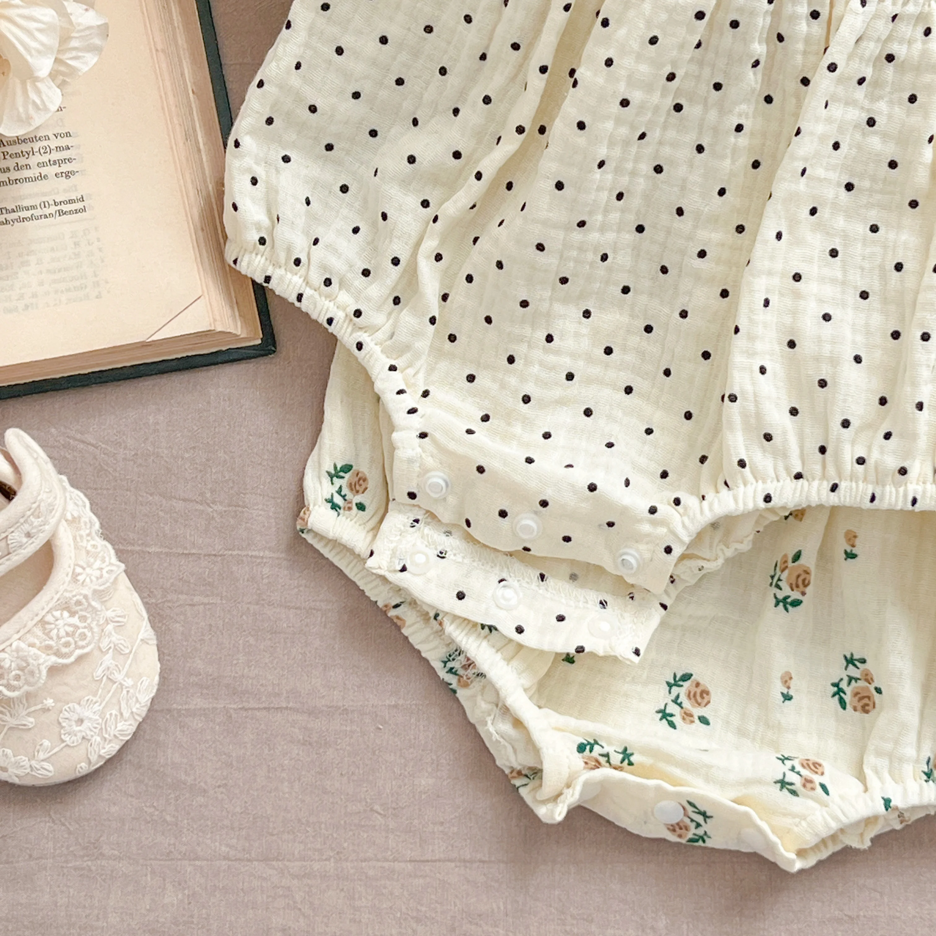 Sommer Outfit Kinder Baby Kleidung Baumwolle Ärmellose Strampler Neugeborene Mädchen Kleidung Kleinkinder Blume Bogen Kinder einteiliges Bodys – Detail 12