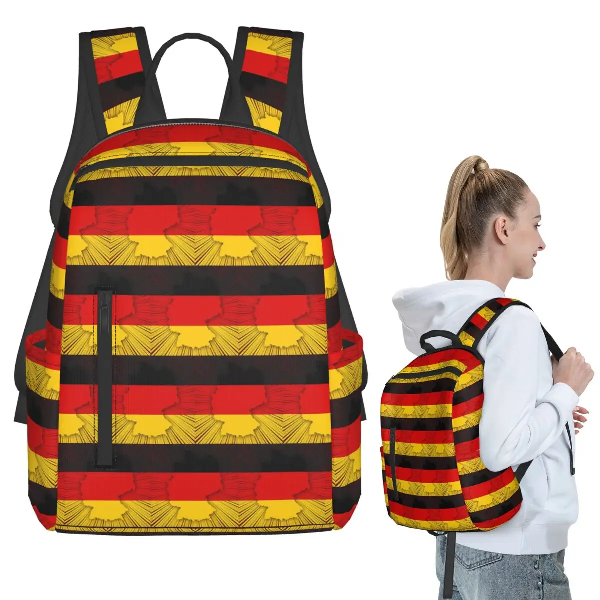 

German Eagle Backpack Student BookBag Kids School Bag Laptop Shoulder Bags Boys Girls