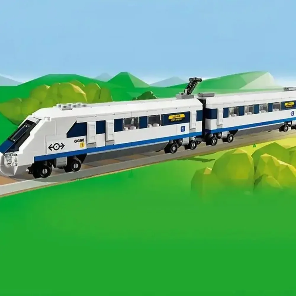 LEGO Creator High-Speed Train 2 Connected Carriages One of Which Contains The Driver’s Compartment and Has A Sloped Front 40518