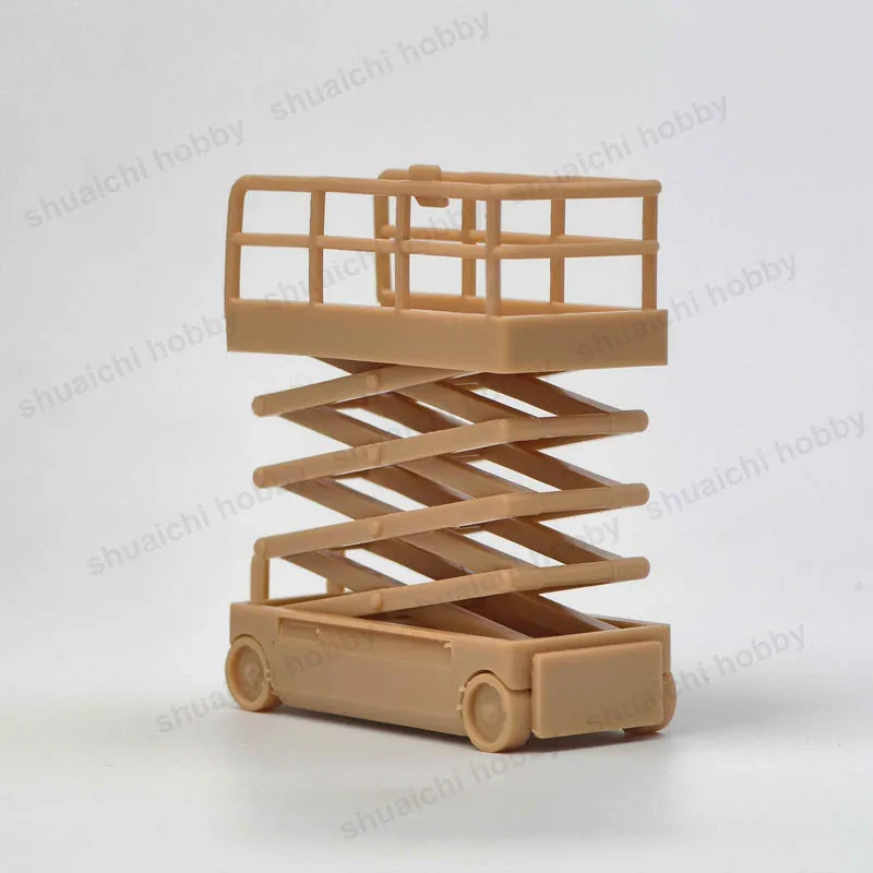 1PCS 1/64 Scale Elevating Cargo Lift Resin Model Miniature Mechanic Tools Simulation Garage Accessories for DIY Diorama Scenes ﻿
