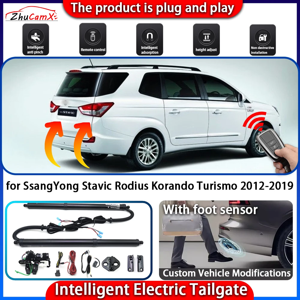 Smart Powered Tailgate System for SsangYong Stavic Rodius Korando Turismo 2012-2019 Automatic Intelligent Trunk Lift Control Kit