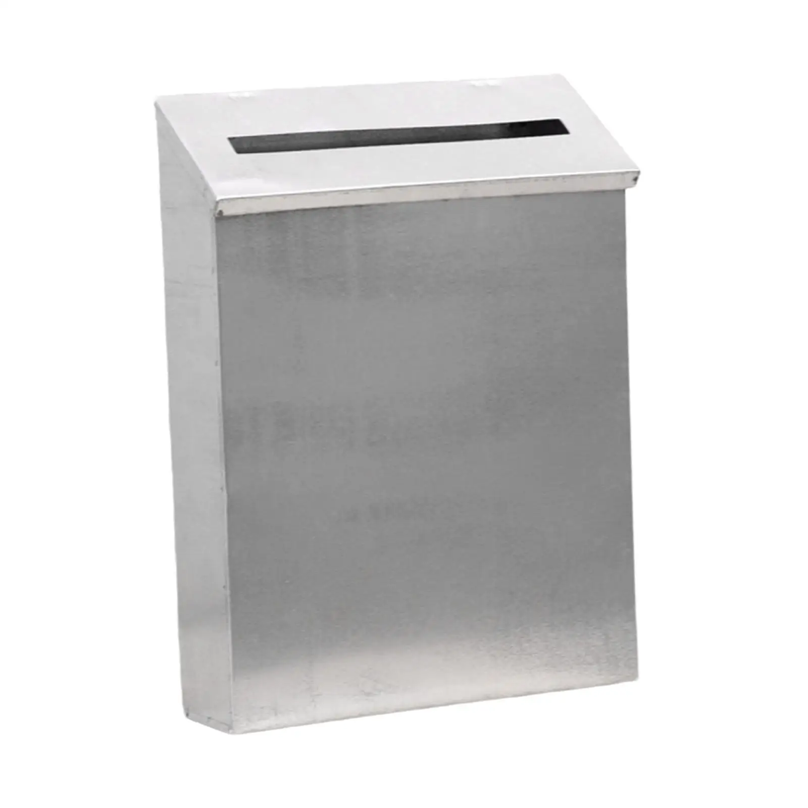 Wall Mount Mailbox Drop Box Non Locking Large Capacity Modern Wall Hanging Mail Box Letter Box for Outside Door