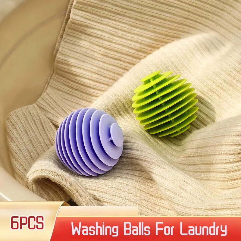 

Washing Capsules Soft Rubber Reusable Household Anti Entanglement Clothes Cleaning Laundry Balls Washing Machine Accessories