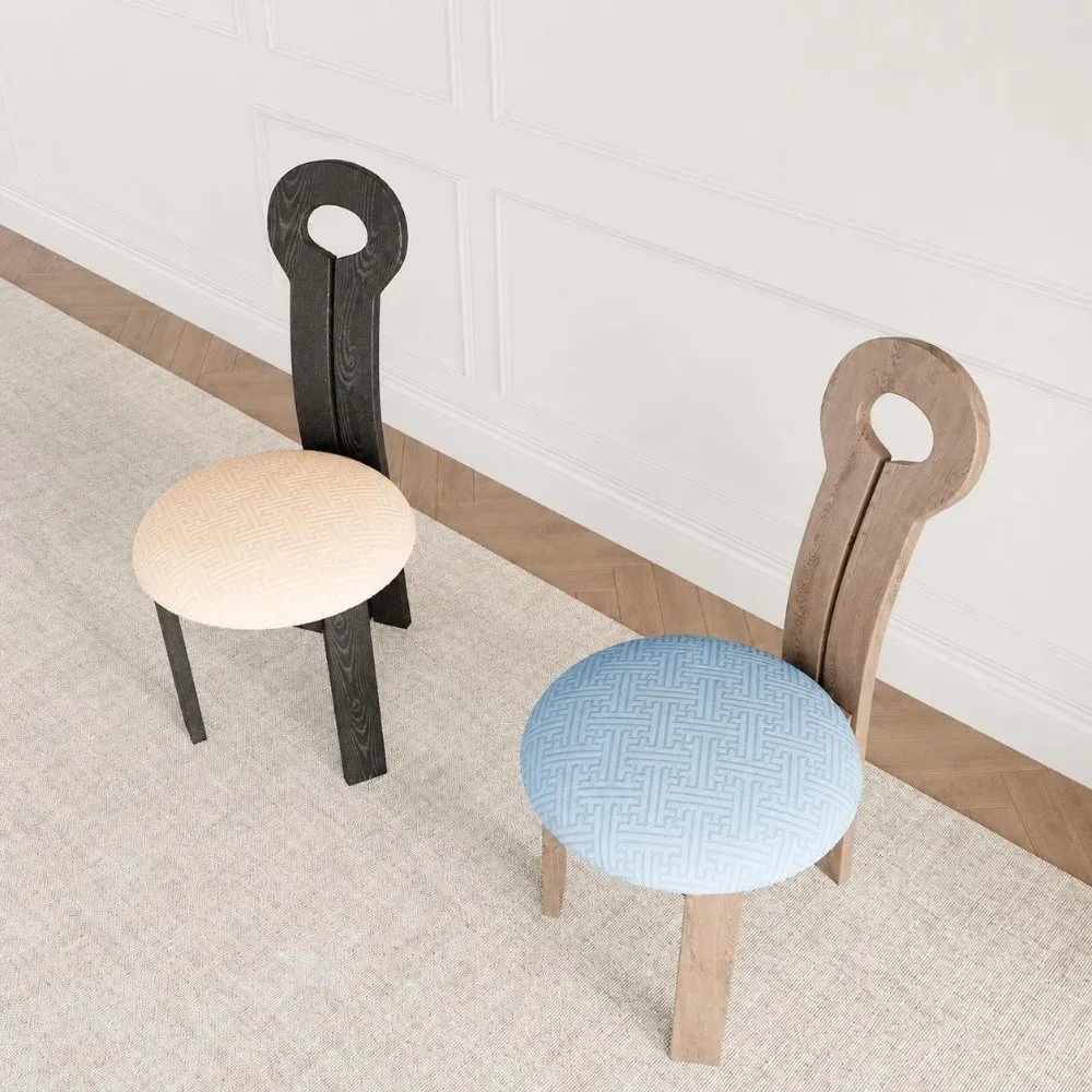 All-inclusive Stretch Round Stool Seat Cover Non Slip Thick Chair Cushion Breathable Dust-proof Stool Cover Home Use