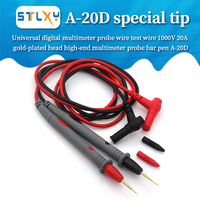 1 Pair Universal Probe Test Leads Pin for Digital Multimeter Needle Tip Meter Multi Meter Tester Lead Probe Wire Pen Cable 20A