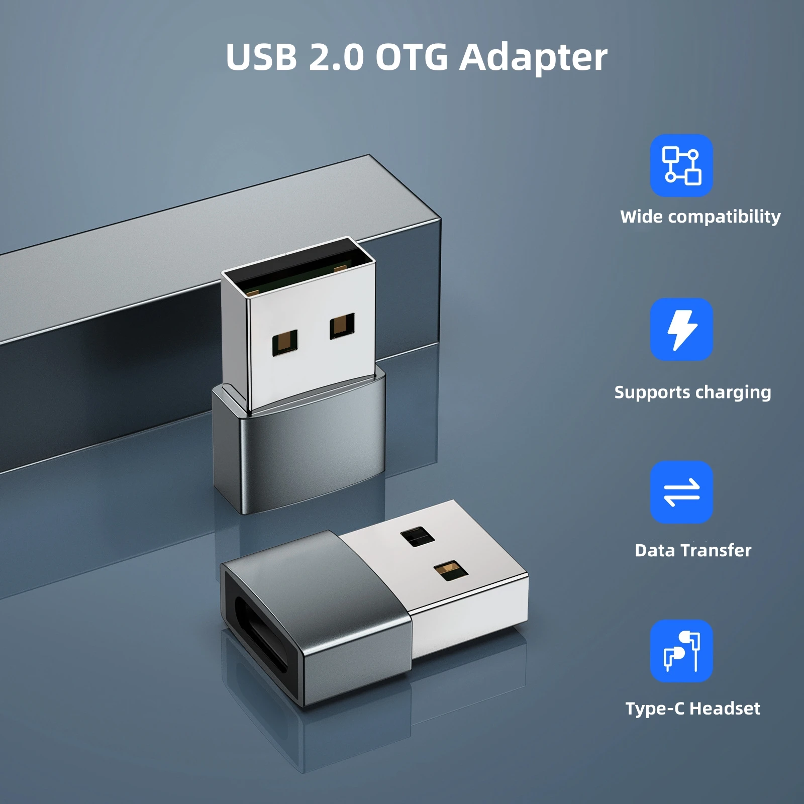 Convertitore OTG da USB a tipo C USB 2.0 maschio a femmina 6A Trasferimento dati di ricarica rapida per MacBook iPhone Xiaomi Samsung USB C OTG USB