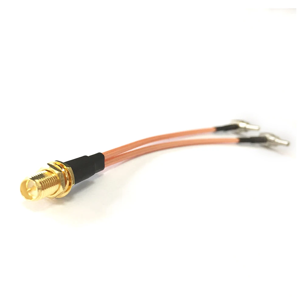 New RF RP-SMA Female to Y Type 2X CRC9 Male Connector Splitter Combiner Cable Pigtail RG316 15CM Long for Huawei Modem