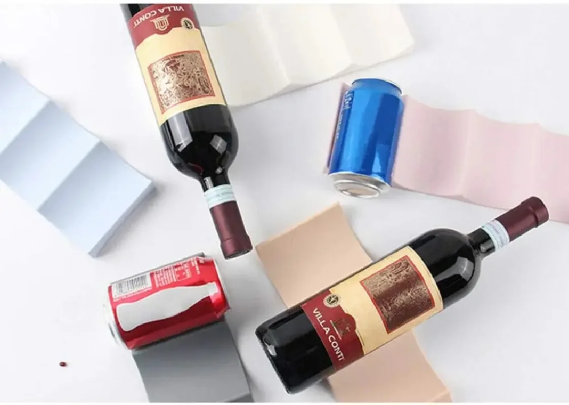 

Wine Rack Stackable Bottle Rack Countertop Display Stand Storage Rack for Desktop Refrigerator Wine Bottle Can Storage Device