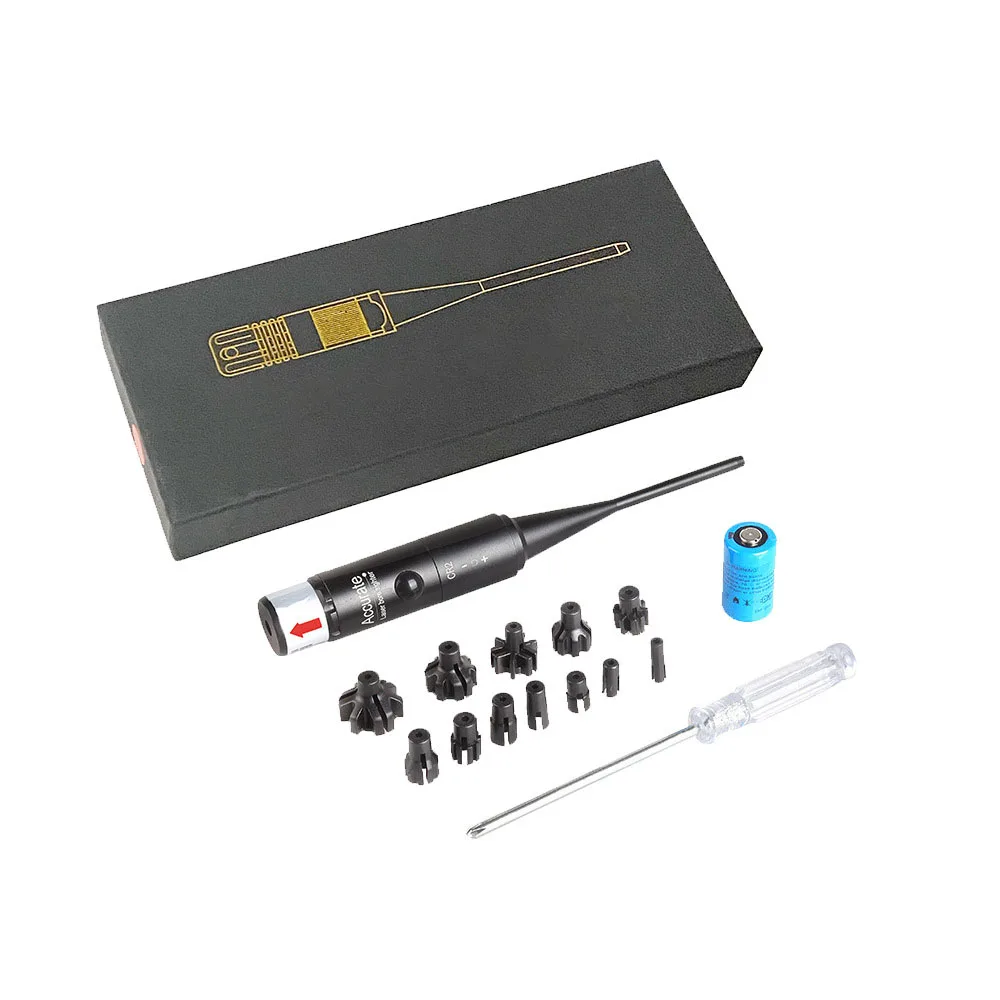 Red Dot Laser Bore Sighter Calibration Kit .17 to .78 Caliber Laser Collimator Laser Pointer Rifle Glock Laser Sight,for Glock