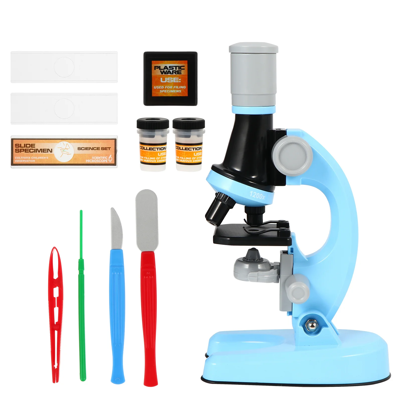 1Set Student Microscope Simple Biological Magnifier Science Educational Tool for Early Learning Experiment Observation