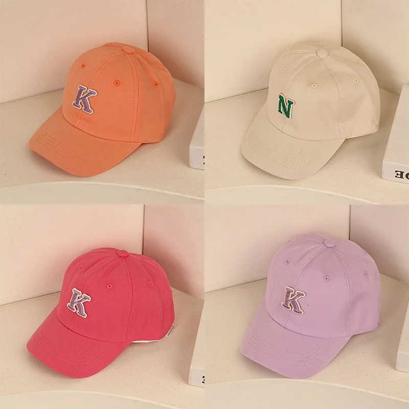 1-8T Adajustable Baseball Cap Spring Summer Sunhat Embroidered Letter Boys Girls Cotton Snapback Caps Kids Hip Hop Fishing Hat