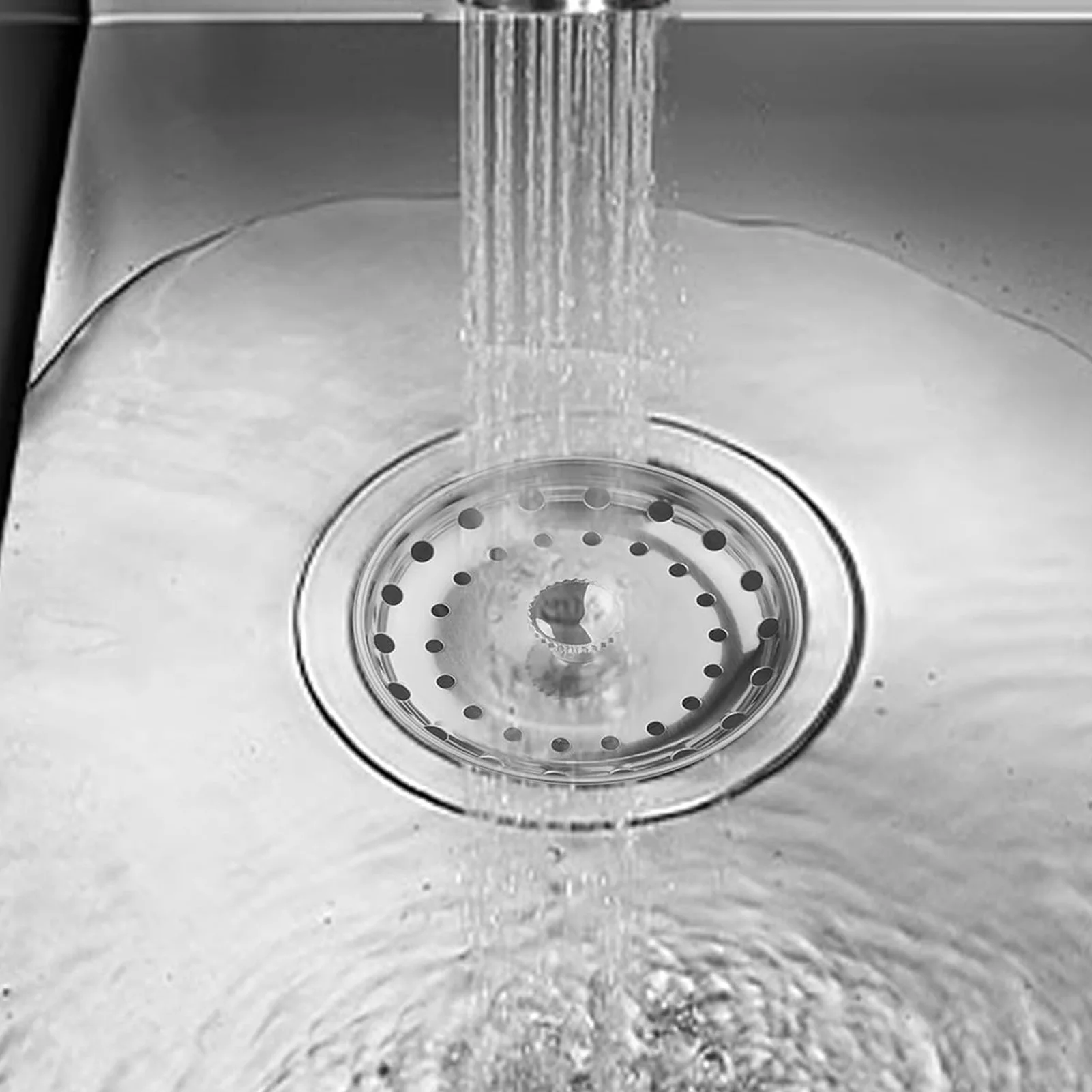 Stainless Steel Sink Stopper for Kitchen Basin Homeowners Rectangular Drain Filter Catcher Leakproof Durable Accessories