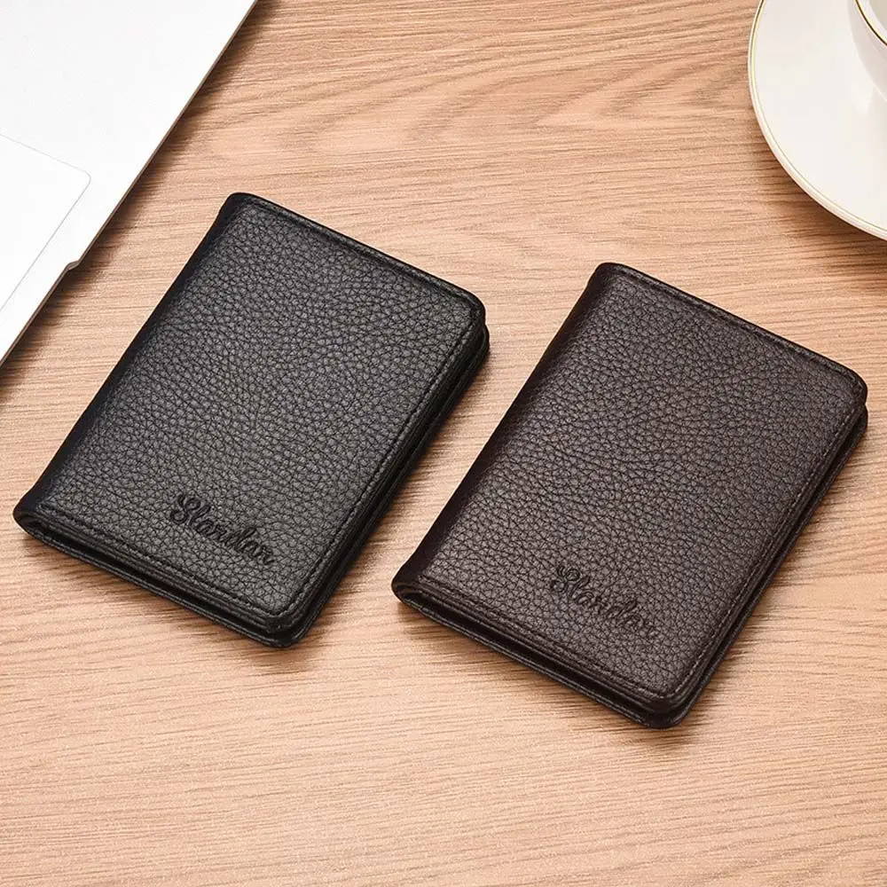 

Portable Fashion Multi-slot Credit Card Bag Mini Money Bag PU Leather Business Card Holder ID Card cover Coin Purse Men Wallet