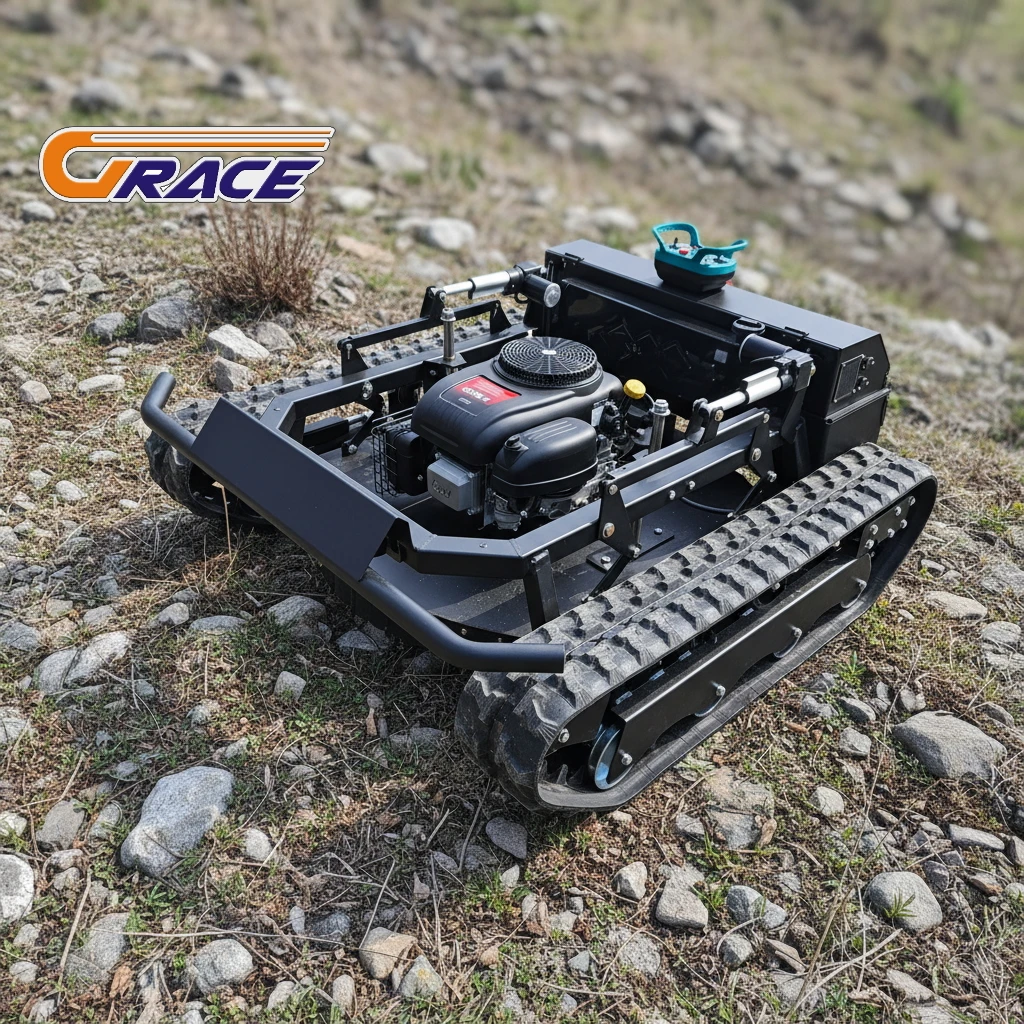 

For Export Tracked Mower Electric Remote Control High Power Self-propelled Grass Cutter
