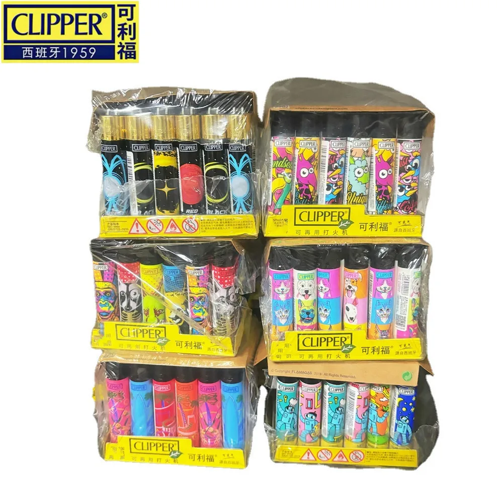 24Pcs Clipper Mini Flint Wheel Lighter Butane Refillable Cigarette Lighter, Cool Men's Gift & Smoking Accessories view 6