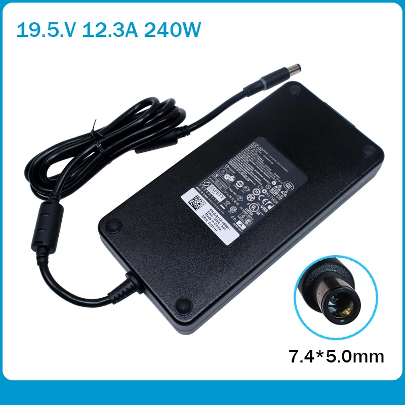 

240W 19.5V 12.3A 7.4*5.0mm ADP-240AB D Charger Laptop Adapter For Dell Alienware M15x M17x M18X R2 X51 M4700 M6700 M6800 J211H