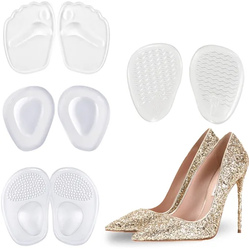 Plantillas de masaje antideslizantes con almohadilla para el antepié para tacones altos de mujer