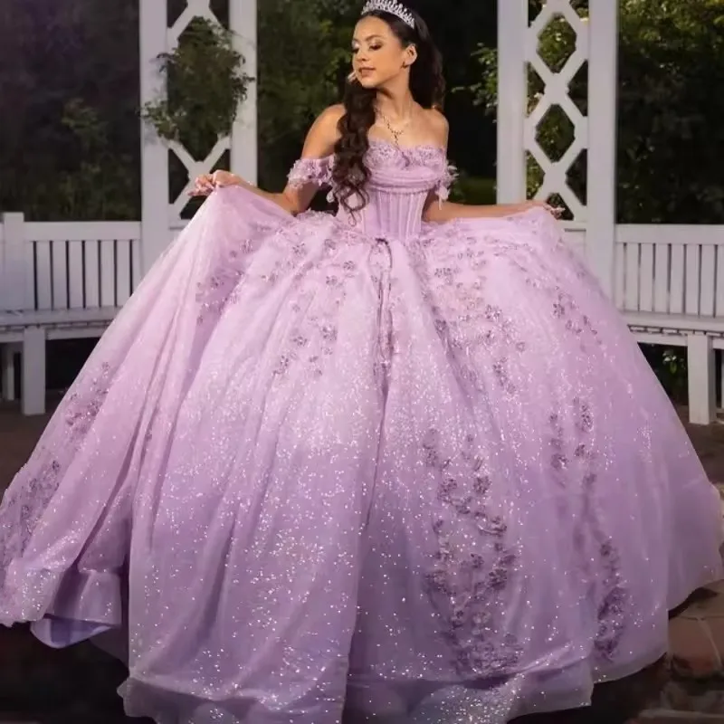 15 purple dresses Layla K Lk250 Juniors Womens Sweetheart Glitter Floral Ruffle Quince Ball Gown, Women's, Size: 10, quinceanera dress ivory Muslim Wedding Dresses Tiered Skirts High Neck Colorful Wedding Dresses Plus Size Wedding Dresses Long Sleeve Illusion Bodice Thigh Purple Quinceaera Dresses ABC