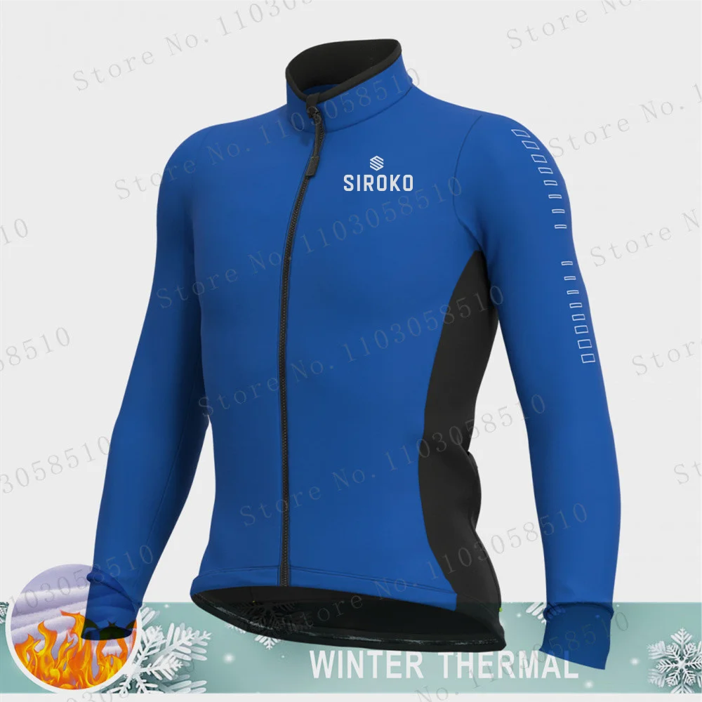 siroko Cycling Jersey Long Sleeve Men Winter Fleece Cycling Clothing Road Bike Jacket Bicycle Shirt MTB Ciclismo Outdoor Uniform