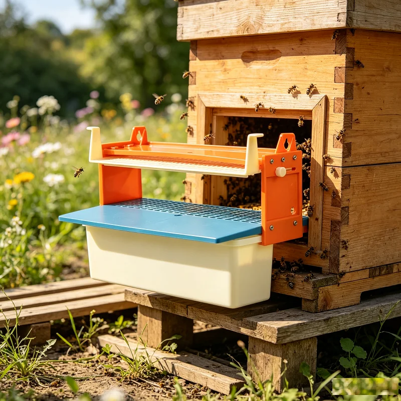 Bee Hive Pollen Trap Collector with Removable Ventilated Pollen Tray Bees Pollen Collector Beekeeping Collecting Supplies Tools