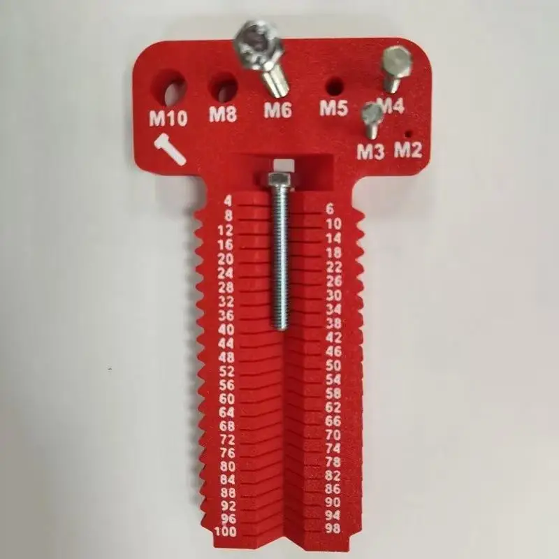 Schraubenmesswerkzeug, hohe Präzision, M2-M10, L4-100 mm, robustes Schraubengröße-Messgerät für den täglichen Gebrauch im Haushalt und zur Wartung. – Detail 4