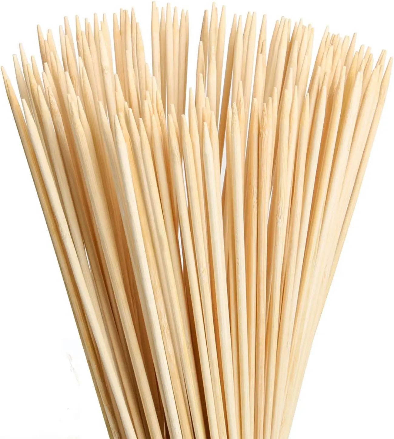 

60pcs 30" extra-long bamboo roasting sticks, 5mm thick, for marshmallows, hot dogs, kebabs, camping, s'mores