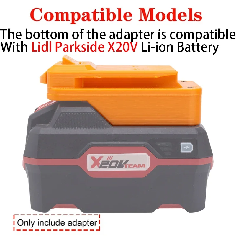 Adapter/Converter for Craftsman V20 Li-ion tools Convert to Lidl Parkside X20V Li-ion battery adapter