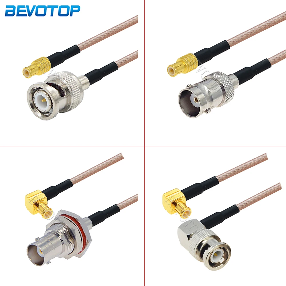 RG-316 MCX Male Straight/Right Angle to BNC Male/Female Connector RG316 RF Coax Cable Extension Cable Coaxial Jumper Cord