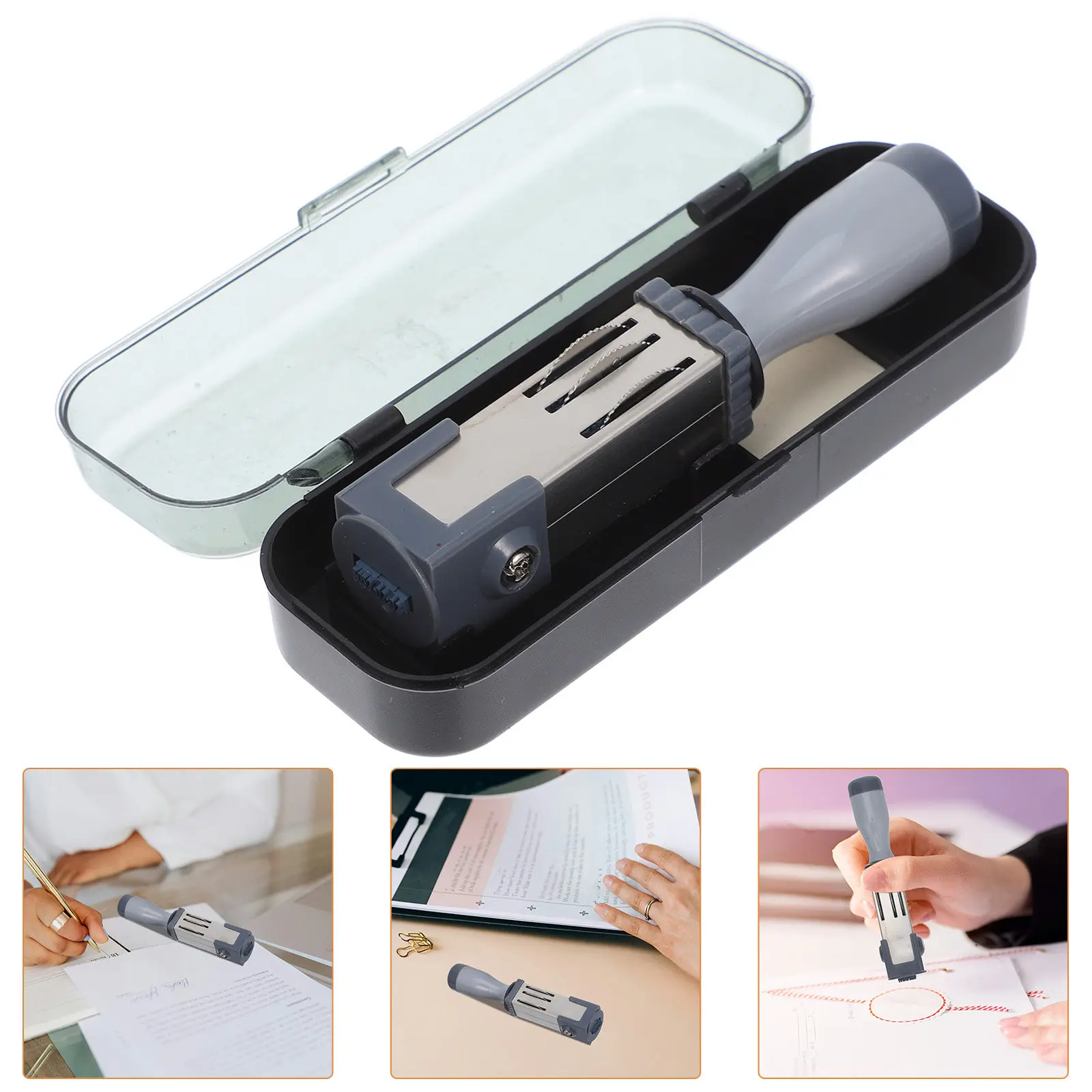 

Штамп датировочный пластиковый самонаборный многоразовый для отметки времени, срока годности, ежедневного использования, портативный, ручной, для документов и контрактов