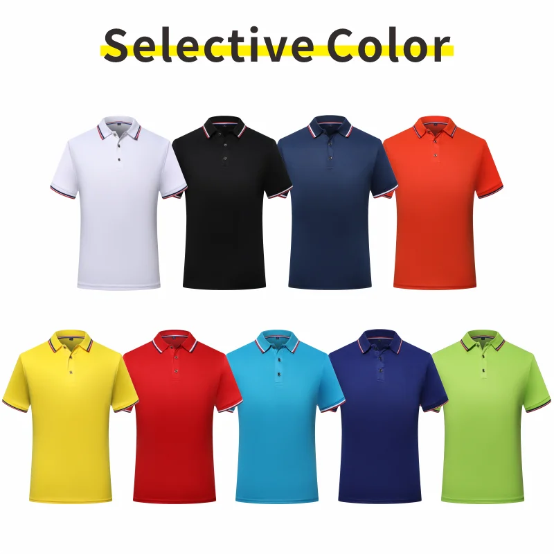 Ice Cool Sky Silk Short Sleeve Polo Shirt Printed Fashion Top Shirt Customized Logo Summer Casual Wear DIY