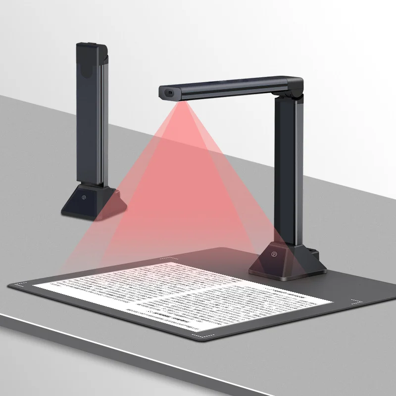 

2026 NEW HD Book & Document Scanner Max A4 Size With Smart OCR Led Table Desk Lamp For Family Home Or School