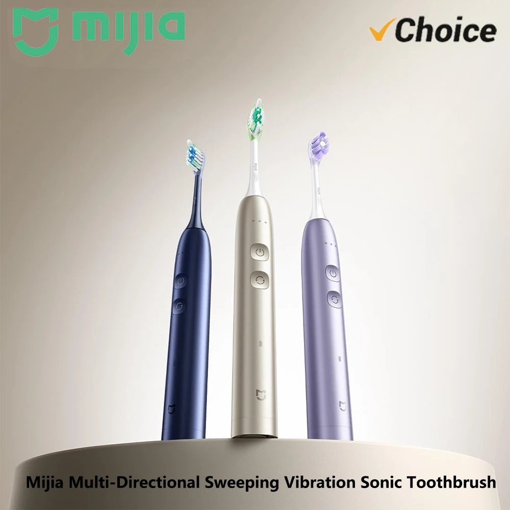 Mijia Electric Toothbrush Multi-directional Scanning Vibration 6-Axis Sensor IPX8 Waterproof 5 Modes Rechargeable Oral Care