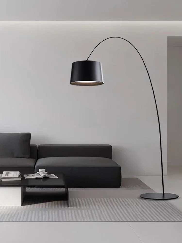 Modern Minimalist Vertical Led Floor Lamps Nordic Living Room Decoration Home Fishing Lamp Bedroom Lighting Bedside Floor Lights