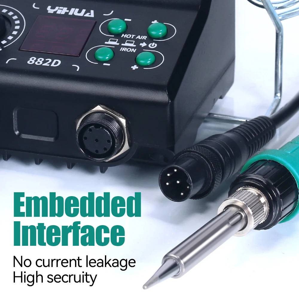 YIHUA 882D New Hot Air Rework Station with Soldering Iron Station