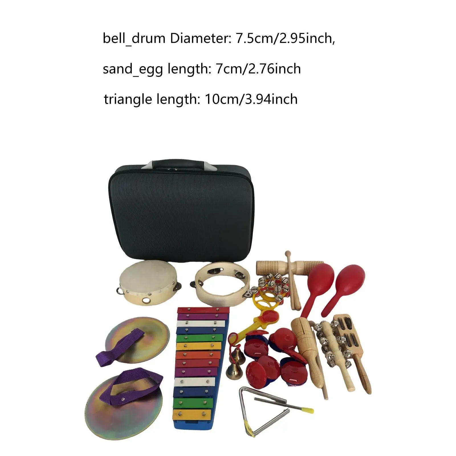17x Kids Musical Instruments Set Educational Early Learning Preschool Percussion Instruments Musical Toys Set for Boy Girls