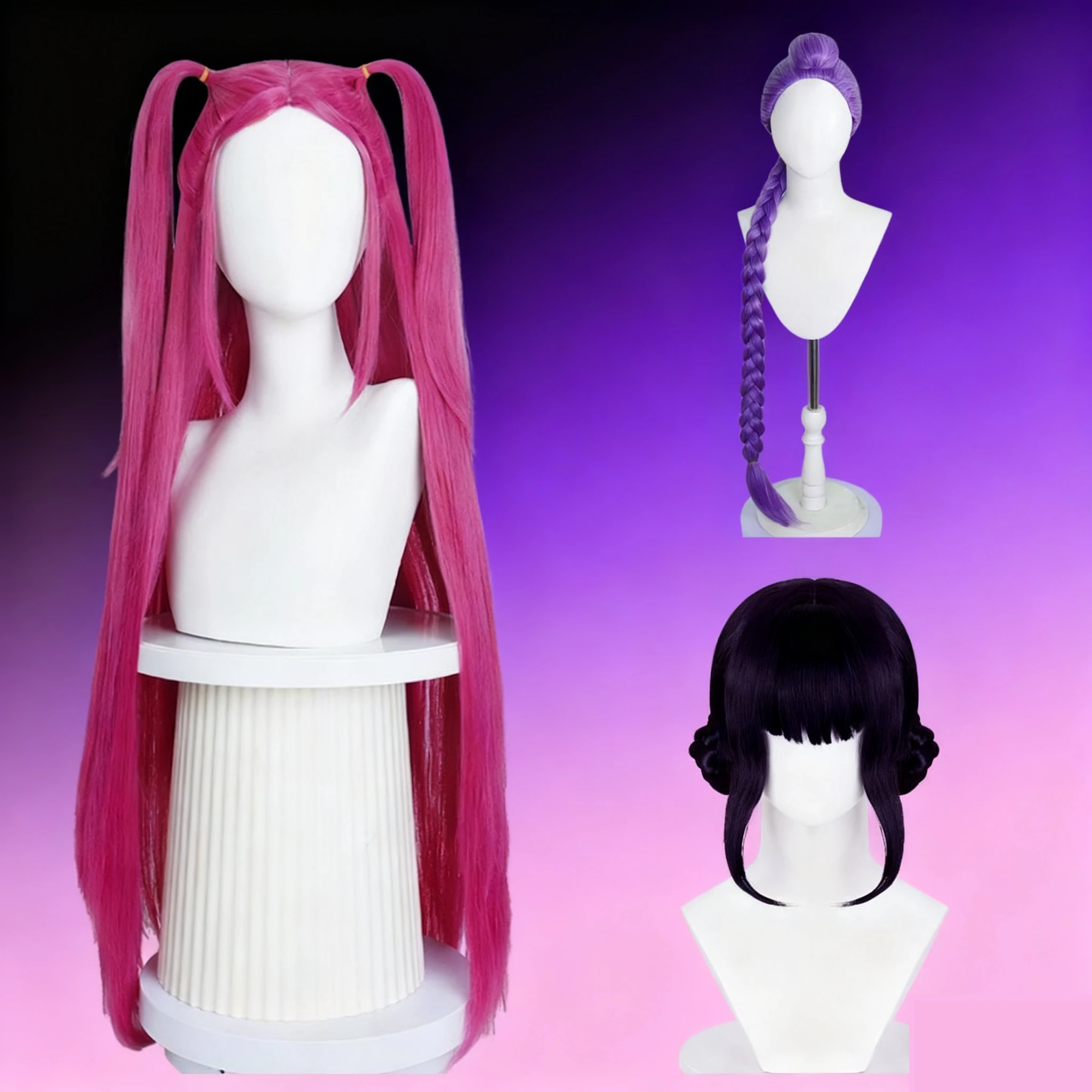 

Парик для косплея из фильма «Охотница» Зои Мира Руми, аниме-фигурка, парики, женский комикс, реквизит для выступления на сцене, аксессуары для карнавального костюма