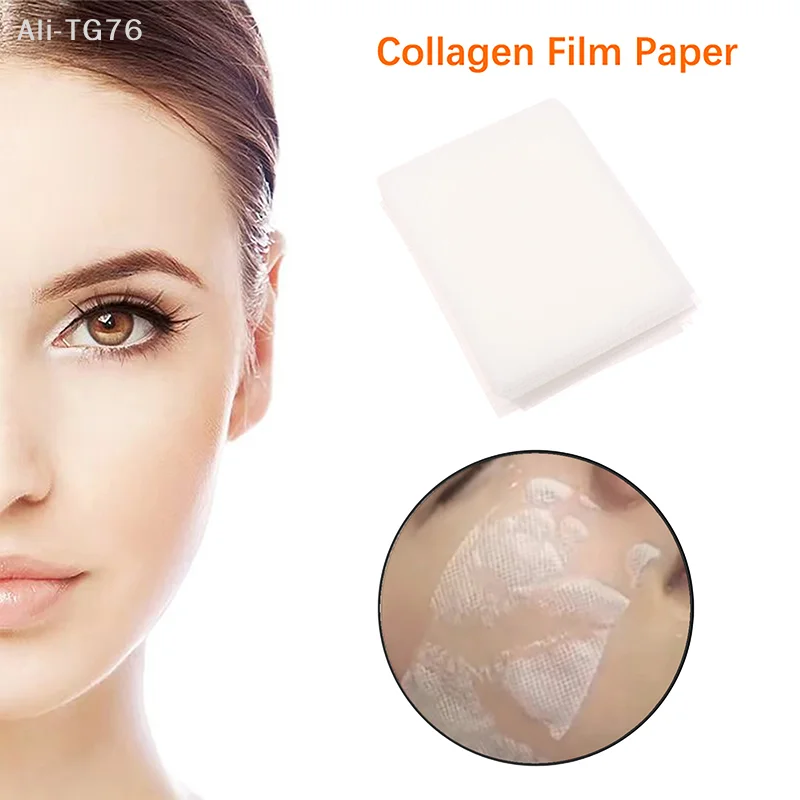 Disposable Soluble Collagen Patch Facial Mask Paper Conus Peptide Freeze Dried Film for Skin Care
